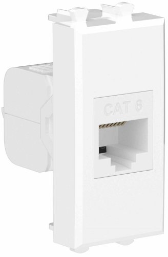 Розетка компьютерная модульная DKC Avanti 1-м. 1 мод. RJ45 6е белое облако картинка